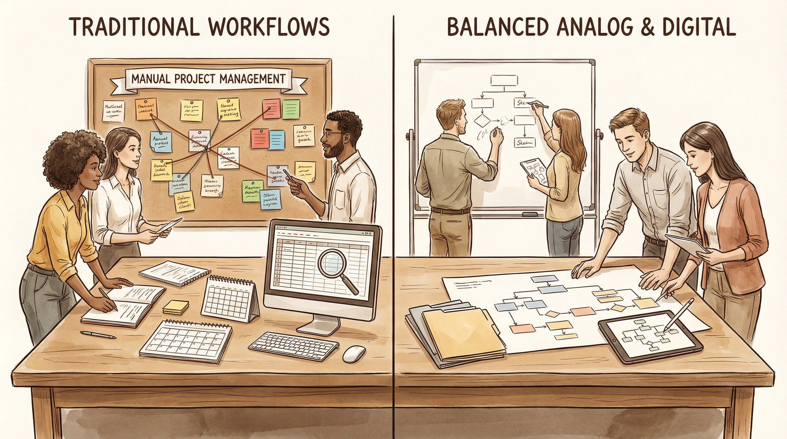 Alternative strategies and manual workflows