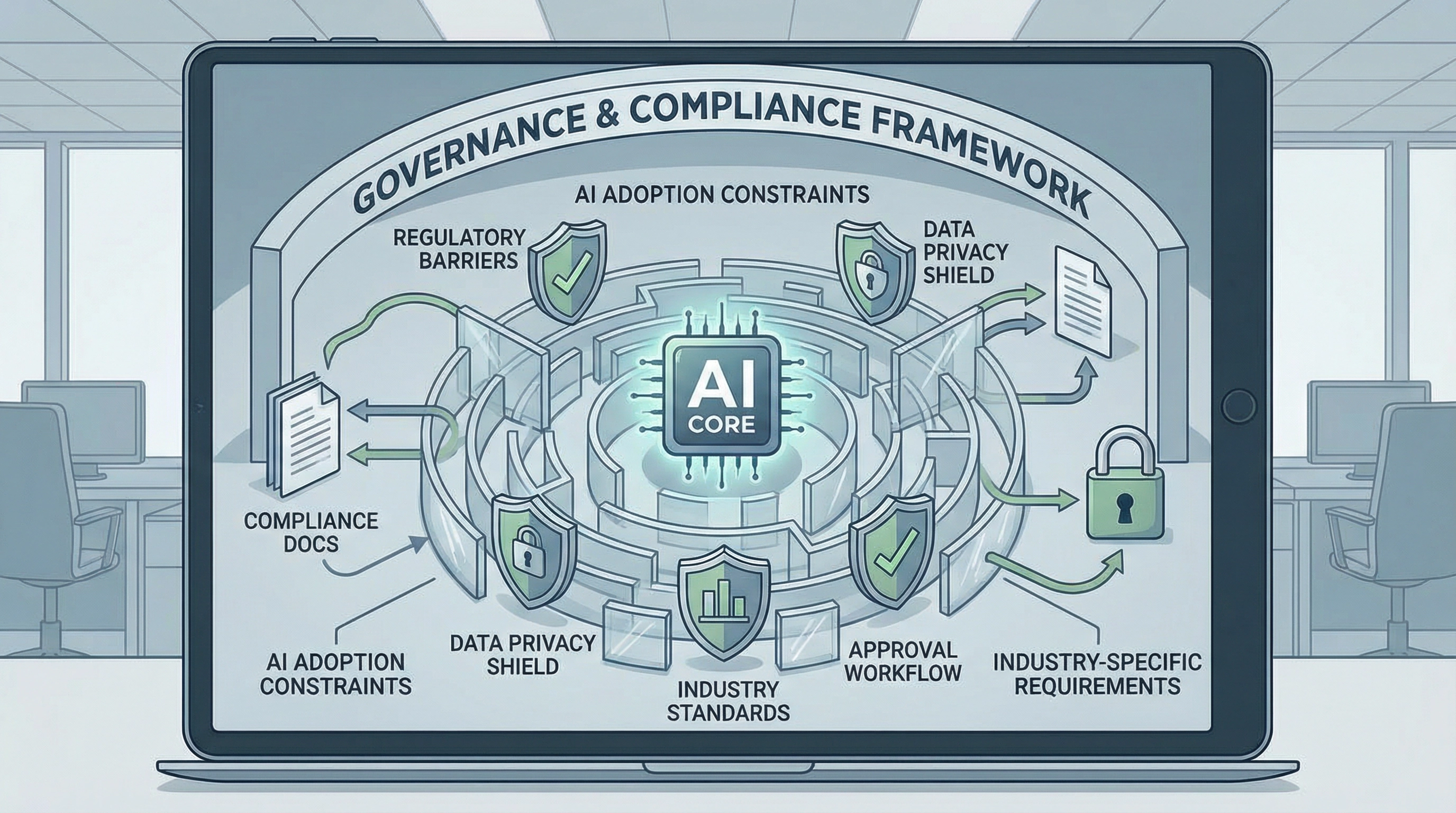 Industry-specific constraints affecting AI tool selection